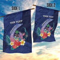 Personalised Guam Liberation Day Garden Flag Happy 80th Anniversary Fish Hook Mix Tropical Flowers