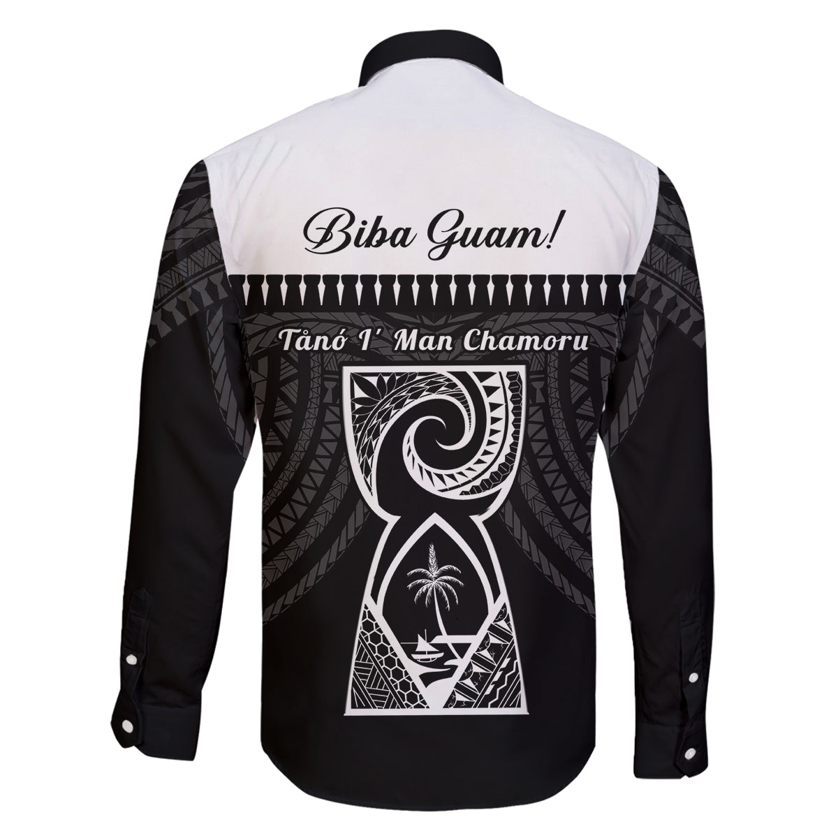 Guam Liberation Day Family Matching Mermaid Dress and Hawaiian Shirt Biba Guahan Chamorro 80th Anniversary - Black