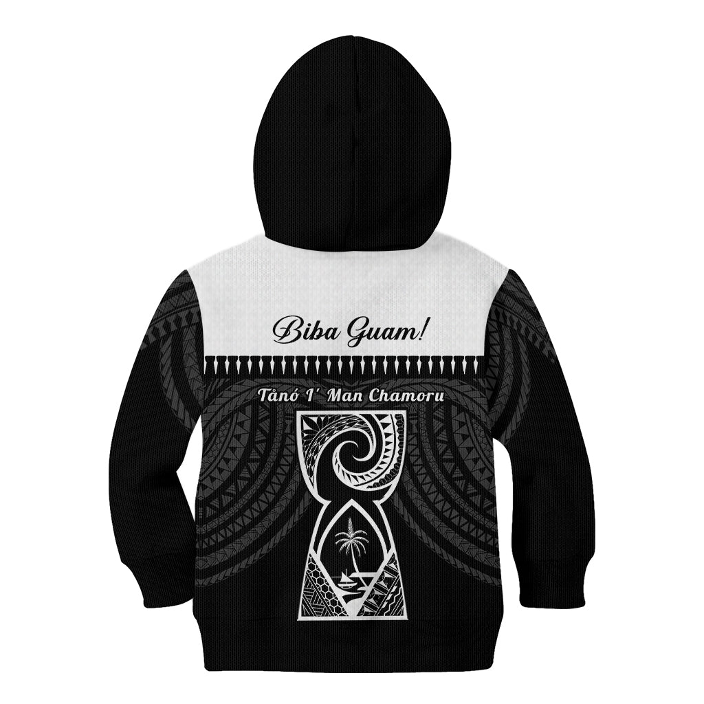 Guam Liberation Day Kid Hoodie Biba Guahan Chamorro 80th Anniversary - Black