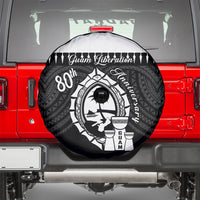 Guam Liberation Day Spare Tire Cover Biba Guahan Chamorro 80th Anniversary - Black
