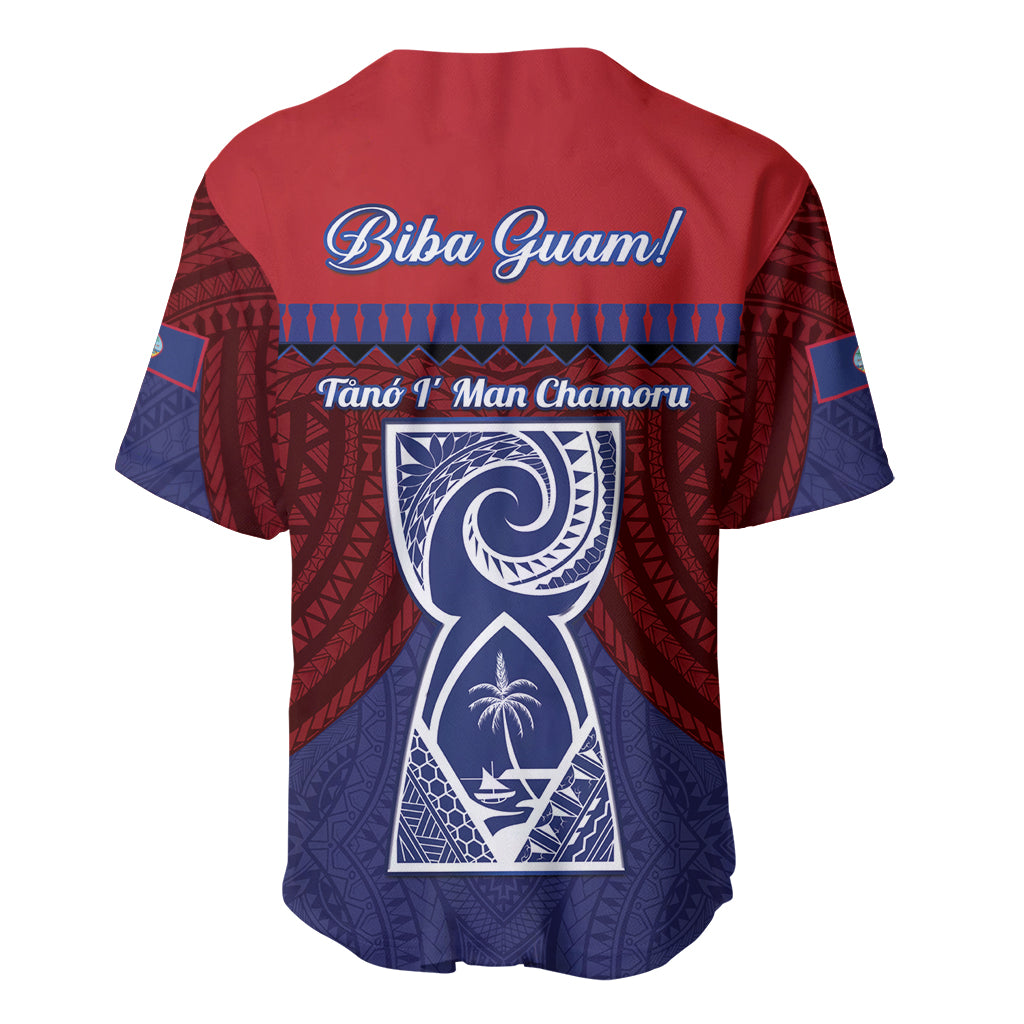 Guam Liberation Day Baseball Jersey Biba Guahan Chamorro 80th Anniversary - Blue