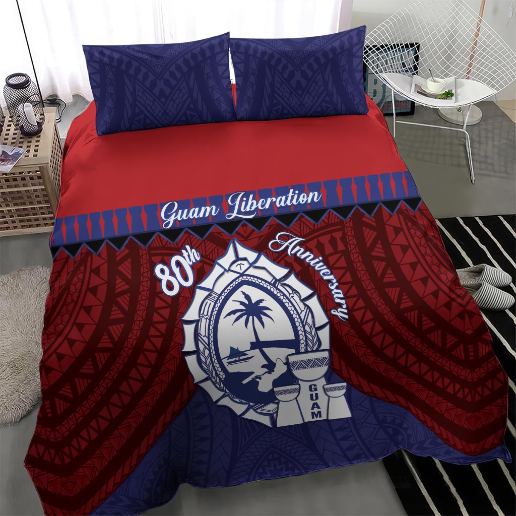 Guam Liberation Day Bedding Set Biba Guahan Chamorro 80th Anniversary - Blue LT14 - Polynesian Pride