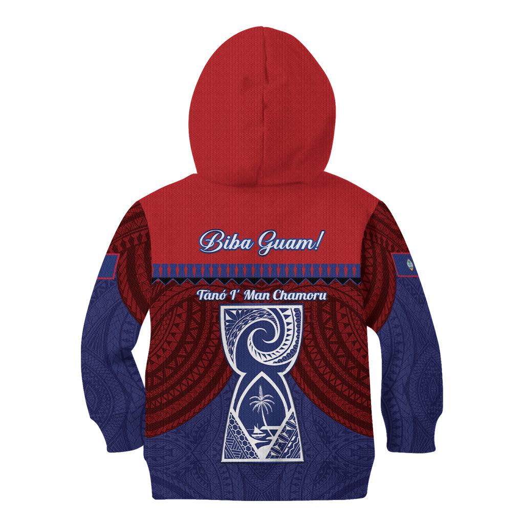 Guam Liberation Day Kid Hoodie Biba Guahan Chamorro 80th Anniversary - Blue