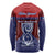 Guam Liberation Day Long Sleeve Shirt Biba Guahan Chamorro 80th Anniversary - Blue