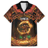 Samoa Teuila 2024 Festival Family Matching Tank Maxi Dress and Hawaiian Shirt Samoan Siva Afi With Red Gingers