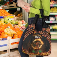 Samoa Teuila Festival Grocery Bag Samoan Siva Afi With Red Gingers