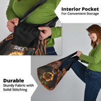 Samoa Teuila Festival Grocery Bag Samoan Siva Afi With Red Gingers