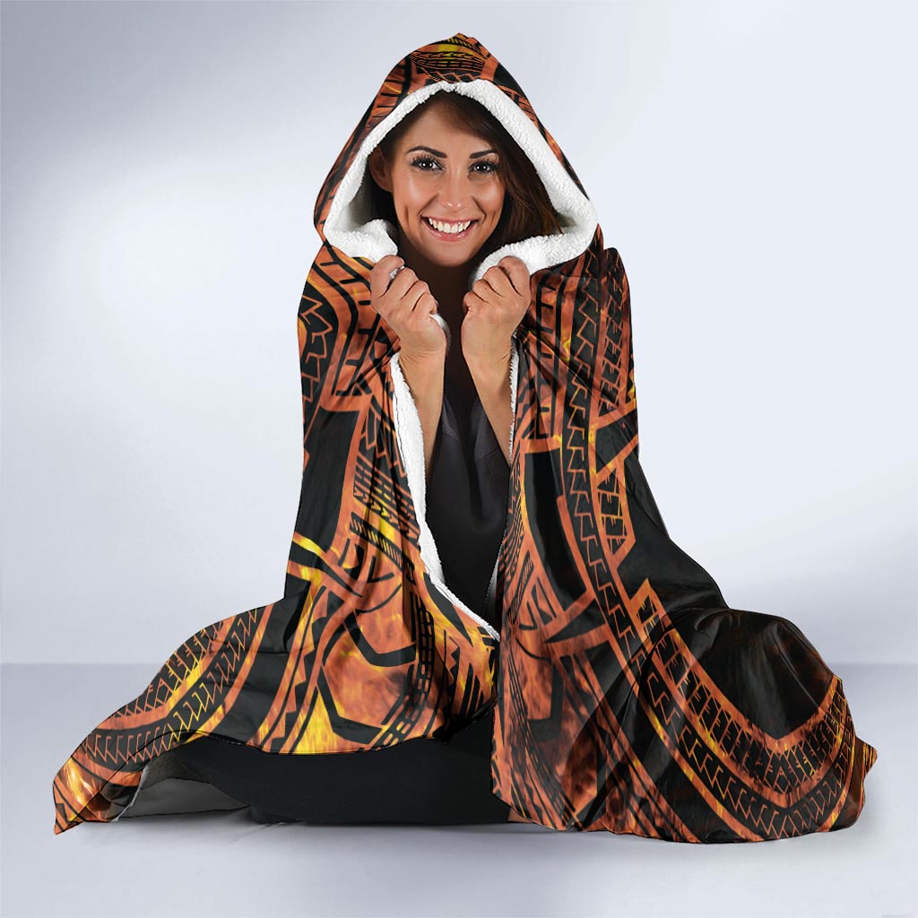 Samoa Teuila 2024 Festival Hooded Blanket Samoan Siva Afi With Red Gingers LT14 - Polynesian Pride