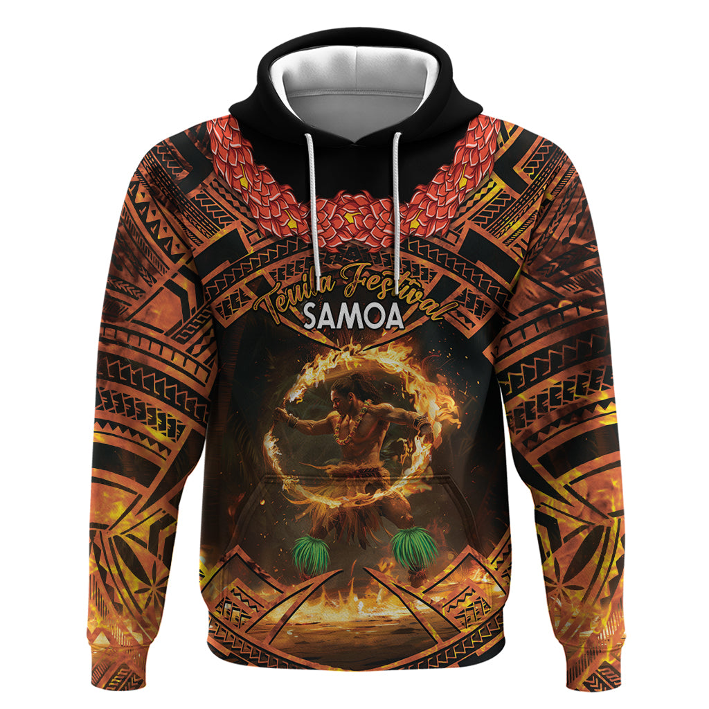 Samoa Teuila 2024 Festival Hoodie Samoan Siva Afi With Red Gingers