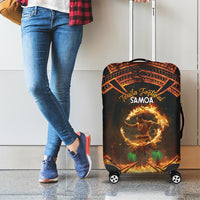 Samoa Teuila 2024 Festival Luggage Cover Samoan Siva Afi With Red Gingers LT14 - Polynesian Pride