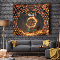 Samoa Teuila 2024 Festival Tapestry Samoan Siva Afi With Red Gingers LT14 - Polynesian Pride
