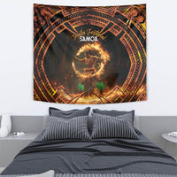 Samoa Teuila 2024 Festival Tapestry Samoan Siva Afi With Red Gingers LT14 - Polynesian Pride