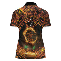 Samoa Teuila 2024 Festival Women Polo Shirt Samoan Siva Afi With Red Gingers