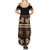 Black Samoa Siapo Teuila Flowers Summer Maxi Dress