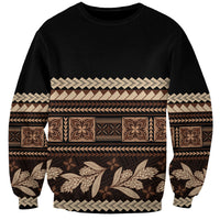 Black Samoa Siapo Teuila Flowers Sweatshirt