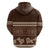 Brown Samoa Siapo Teuila Flowers Hoodie