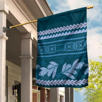 Dark Cyan Samoa Siapo Teuila Flowers Garden Flag