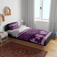 Purple Samoa Siapo Teuila Flowers Bedding Set