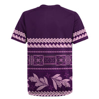 Purple Samoa Siapo Teuila Flowers Rugby Jersey