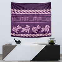 Purple Samoa Siapo Teuila Flowers Tapestry LT14 - Polynesian Pride
