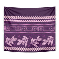 Purple Samoa Siapo Teuila Flowers Tapestry LT14 - Polynesian Pride