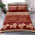 Red Samoa Siapo Teuila Flowers Bedding Set