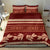 Red Samoa Siapo Teuila Flowers Bedding Set