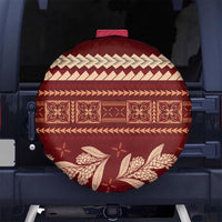 Red Samoa Siapo Teuila Flowers Spare Tire Cover