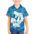 Turquoise Polynesia Father's Day Family Matching Long Sleeve Bodycon Dress and Hawaiian Shirt Dad You Are My Hero