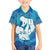 Turquoise Polynesia Father's Day Family Matching Short Sleeve Bodycon Dress and Hawaiian Shirt Dad You Are My Hero