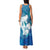 Turquoise Polynesia Father's Day Family Matching Tank Maxi Dress and Hawaiian Shirt Dad You Are My Hero