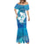 Turquoise Polynesia Father's Day Mermaid Dress Dad You Are My Hero