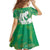 Green Polynesia Father's Day Family Matching Tank Maxi Dress and Hawaiian Shirt Dad You Are My Hero
