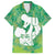 Green Polynesia Father's Day Family Matching Tank Maxi Dress and Hawaiian Shirt Dad You Are My Hero