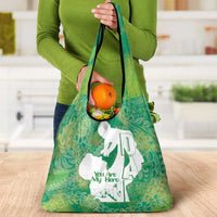 Green Polynesia Father's Day Grocery Bag Dad You Are My Hero