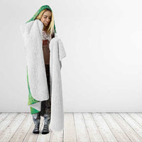 Green Polynesia Father's Day Hooded Blanket Dad You Are My Hero