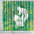 Green Polynesia Father's Day Shower Curtain Dad You Are My Hero