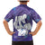 Purple Polynesia Father's Day Family Matching Mermaid Dress and Hawaiian Shirt Dad You Are My Hero