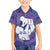Purple Polynesia Father's Day Family Matching Short Sleeve Bodycon Dress and Hawaiian Shirt Dad You Are My Hero