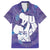 Purple Polynesia Father's Day Family Matching Tank Maxi Dress and Hawaiian Shirt Dad You Are My Hero
