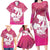Pink Polynesia Father's Day Family Matching Long Sleeve Bodycon Dress and Hawaiian Shirt Dad You Are My Hero