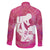 Pink Polynesia Father's Day Family Matching Short Sleeve Bodycon Dress and Hawaiian Shirt Dad You Are My Hero