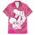 Pink Polynesia Father's Day Family Matching Tank Maxi Dress and Hawaiian Shirt Dad You Are My Hero