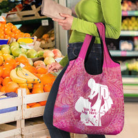 Pink Polynesia Father's Day Grocery Bag Dad You Are My Hero