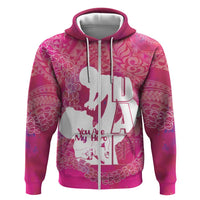 Pink Polynesia Father's Day Hoodie Dad You Are My Hero