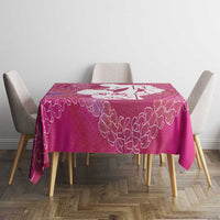 Pink Polynesia Father's Day Tablecloth Dad You Are My Hero