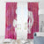 Pink Polynesia Father's Day Window Curtain Dad You Are My Hero