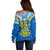 Tuvalu Independence Day Off Shoulder Sweater Tuvaluan Proud 45th Anniversary Polynesian Pattern LT14 - Polynesian Pride