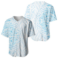 Blue New Zealand Puhoro Maori Tattoo Baseball Jersey