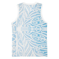 Blue New Zealand Puhoro Maori Tattoo Basketball Jersey